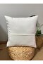 Punch Bohemian Cushion Cover, Handmade, 100% Handcrafted, Ecru, 43x43 cm. - 4