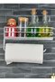 Adhesive Shelf Paper Roll Towel Holder Napkin Holder Towel Paper Holder Bathroom Kitchen Organizer Shelf - 2