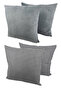 Throw Pillow Cover 4-Piece Special Design Punchable Soft Textured Throw Pillow Gift