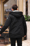 Cold-Proof Black Men's Coat Parka with Fur Inside - 5