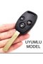 For Honda Civic Fd6 Crv Accord Compatible 3-Key Silicone Key Protection Case Black Color - 3