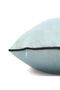 Throw Pillow Pillow Case with Black Piping on the Edge Water Green Color 50X30 - 2