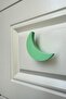 Green Moon Cabinet Handle - Vibrant and Durable Furniture Handle for Children's Room, Kitchen and Bathroom
