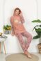 Winter Well soft Double Fleece Plush Pajama Set with Leaf Pattern Hooded and Kangaroo Pocket - 6