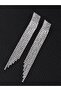6 Rows Stylish Dangle Waterway Zircon Stone Evening Dress Women's Earrings
