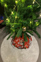 Christmas Pine Tree Foot Cover Washable Fabric with Velcro 65x65 - 2