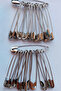 Safety Fork Needle Small Sizes "0-1-2" No (2.5 - 3 - 3.5 cm) 48 Pcs Mixed with Hook - 2