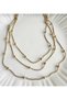 Stainless Anti-Tarnish Steel Triple Dorica Necklace - 2