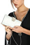 Silver Color Laser Evening Dress Portfolio Clutch Wedding Engagement Henna Nikah Women's Handbag with Handheld and Long Strap Use - 3