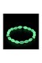 Green Phosphorescent Cat's Eye Powder Amber Bracelet in Gift Package