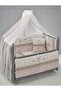 Pretty Pink Embroidered Cotton Baby Sleeping Set 60X120 cm - 4