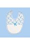 طقم أزرق لحديثي الولادة مطرز على شكل أرنب مكون من 5 قطع من المستشفى - 3