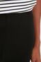 Black High Waist Stretchy Knitted Tights with Ribbon TWOAW20TA0079 - 4