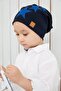 Black Blue Fanatic Beret Neck Collar Set Soft Double Layer Sports 100% Natural Cotton Combed Cotton - 4