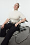 Ecru Stand Collar Premium Soft Quality Knitwear Blouse Tbbaw25Af00003 - 2