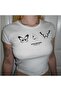 MINGALONDON White Crop - طباعة فراشة ثلاثية