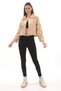 Cream Feather Bolero Long Sleeve Fur Bridal Etoupe, Single Brooch Bolero - 3