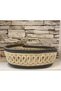 Natural, Jute, Wicker, Patterned, Basket, Inside Cabinet, Children's Room, Organizer, Bread Basket - 3