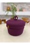 Jute Straw Basket Oval Organizer with Lid 20X20 - 2