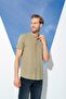Organic Judge Collar Full Patch Short Sleeve Khaki Shirt - 4