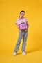 Kids Pink Purple Fashion Girl Patterned Thermo Lunchbox 11755 - 2