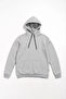 Men's Gray Hooded Long Sleeve Basic Sweatshirt - Hoodie