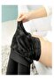 Women's Black High Waist Plush Thermal Leggings