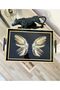 Butterfly Patterned Luxury Tray, Luxury Tea Tray, Serving Presentation Tray, Tea Coffee, Dower Pot