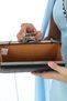 Black Color Laser Evening Dress Portfolio Clutch Wedding Engagement Henna Nikah Women's Handbag Can Be Used in Hand or with a Long Strap - 8