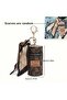 Vintage-Inspired Mini Bag with Scarf Detail - Compact Zippered Lipstick Bag - 3
