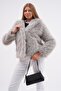 Fur Jacket with Hood - 4