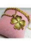 Long Twirl Chain Four Leaf Steel Clover Necklace - 2