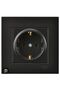 Eqona M. Black Grounded Socket (MKZ) Framed