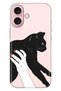 Case for iPhone 16 Silicone Patterned Iphone16 Cover Art Cat
