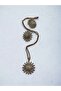 Zircon Stone Flower Figure Necklace and Earrings Set - 2