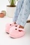 Pink Animal Silent Sole Slippers and Plush House Shoes with Rabbit Figure (THE EYE IS EMBROIDERED LIKE THE VIDEO) - 2