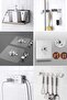 Aveo 4Pcs Self Adhesive Wall Hooks Transparent Shelf Wall Hanger Kitchen Bathroom Screw Hook Nail - 5