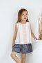 Girl's Summer Blouse and Shorts 2-Piece Set - 5
