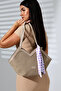 New Season Women's Shoulder Bag with Scarf and Corn Detail - 7