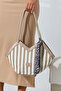 New Season Women's Shoulder Bag with Scarf and Corn Detail - 2
