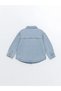 Lcw Baby Light Blue Rodeo Shirt Collar Embroidered Baby Girl Jean Jacket - 2