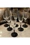 Hand Decorated Gold Glass Water Glass Set for 6 Persons with Coffee - 3