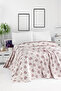100% Cotton Moly Beige Purple Pique Single - 160X230 cm
