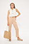 Relaxed Cut Muslin Women's Trousers - Pockets and Laces