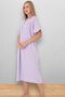 Short Sleeve 100% Cotton Combed Throw Plus Size Mother's Nightgown, Hospital, Pregnant and Maternity Nightgown - 4