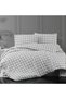 Small White Square Single Duvet Cover Set with Elastic Sheets (100x200) - 2