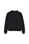 Men's Oversize Sweatshirt Life Story Printed Black – Crew Neck, 3 Thread Rastering - 7