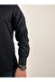 Men's Slim Fit Cut Buttoned Collar Long Sleeve Gabardine Shirt - 4
