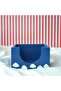 Navy Blue Cloudy Six Piece Office Set |   Pen Holder Flower Pot Plant Notepad Holder Business Card Holder Oval Plate - 7