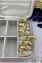 UNTARNED IMPORTED STEEL LARGE HELEZON CURLY EARRING - 3